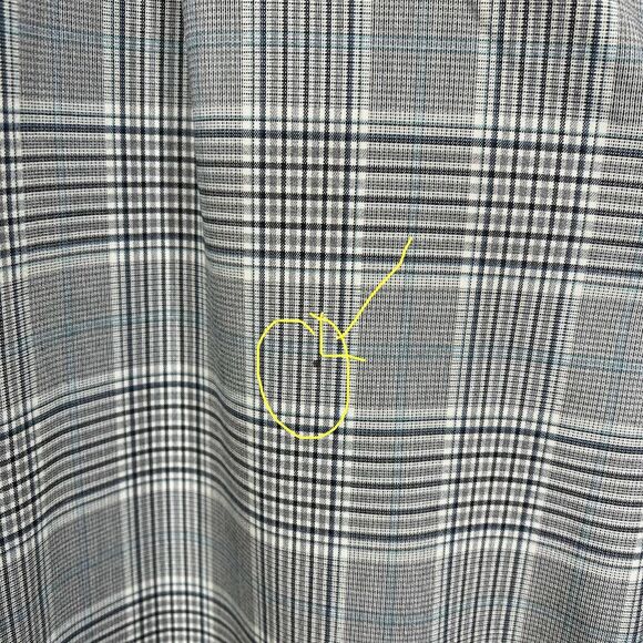 Zara women grey plaid pants button closure 2 front pockets  size XL academia - Picture 9 of 16